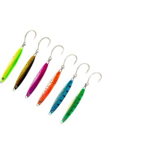 Palomar Fishing Surface Cast Jigs Crankbait 6 عبوات - الجيل التالي من الصب السريع Jerkbait Ocean Lure | خاتم المالك | خطاف ثلاثي من الفولاذ الكربوني MUSTAD | طلاء الجرافين |اختر اللون والوزن in Kuwait