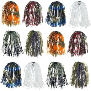 سيليكون تهزهز التنانير الصيد DIY المطاط الصيد تهزهز السحر، 12/24 حزم 50 فروع Spinnerbaits استبدال التنانير الصيد متعددة الألوان ملعقة شفرة الحبار التنانير صب الرقص كرة القدم