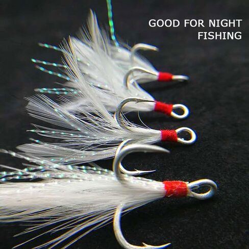 50psc High Carbon Steel Treble Hooks and 15 pcs for Split Rings for Fishing Lures in Saudi Arabia
