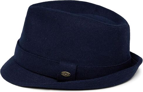 Funky Junque Mens Fedora Hats for Men Fashion Trilby Short Brim Wool Vintage Church Dress Hats Classic Winter Teardrop in Saudi Arabia