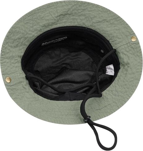 CLAPE Fishing Hat Washed Boonie Sun Hats Bucket Cap with String Sun Protection Outdoor Camping Cap Jungle Hat Flat Top Cap in Saudi Arabia