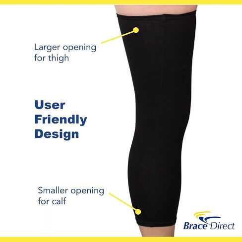 Brace Direct Knee Brace Undersleeve Closed Patella Protects Skin from Abrasions and Irritations, Easy to Use, Comfortable, Breathable, Lightweight, Flexible, and Non Slip Material in Saudi Arabia