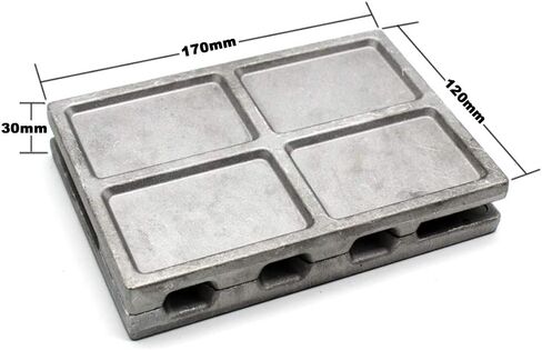 Dimatteo Fishing Jigging Lure Mold Kits 5oz, 5.5oz, 7.5oz,3 Cavities, 91pcs/Pack,Without Handle in Saudi Arabia