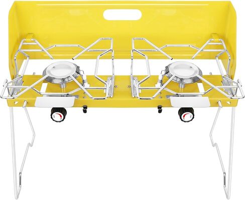 Camping Stove 2 Burner with Carrying Case, Foldable Portable camp Grill/Stove, Compact Butane Stove for Camping and Outdoor Cooking,Tailgating, RV, BBQ in Saudi Arabia