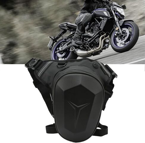 Adjustable Motorcycle Drop Leg Bag, Multifunctional Outdoor Thigh Bag Motorcycle with Reflective Strip Water Proof Waist Pack for Outdoor Hiking Traveling Fishing (Carbon Fiber) in Saudi Arabia