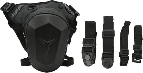 Adjustable Motorcycle Drop Leg Bag, Multifunctional Outdoor Thigh Bag Motorcycle with Reflective Strip Water Proof Waist Pack for Outdoor Hiking Traveling Fishing (Carbon Fiber) in Saudi Arabia