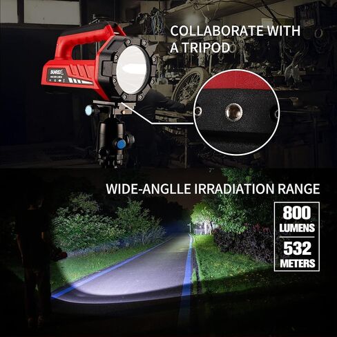 Rechargeable LED Flashlight, 8 Light Modes Camping Lantern, 8000mAh Power Bank, Type-c, IPx6 Waterproof for Emergencies Power Outages, Hurricane Emergency, Hiking, Home, etc in Saudi Arabia