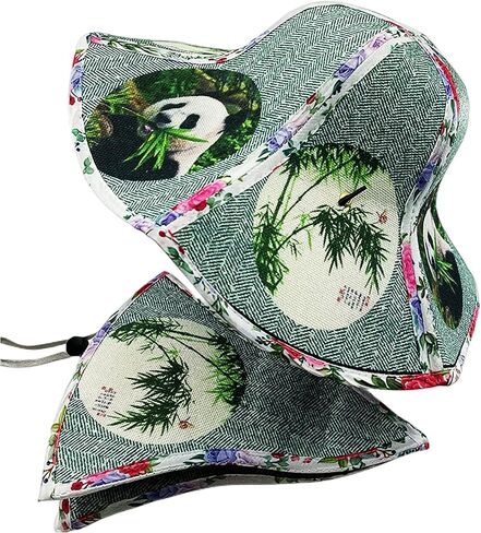 Fashionable Folding Portable Sunscreen hat Beach hat Outdoor Travel Sunshade hat Fishing hat Printed Sun hat in Saudi Arabia