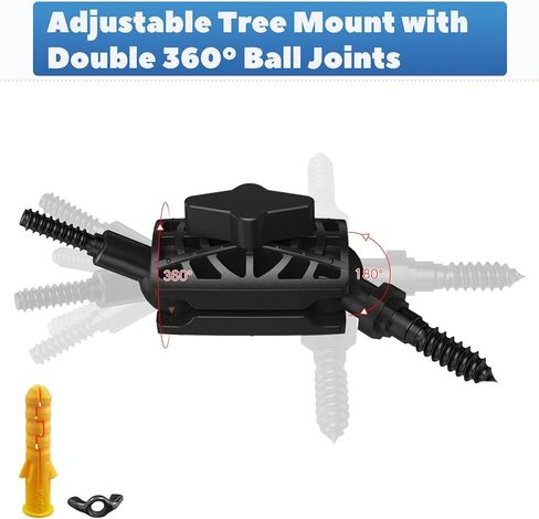 Trail Camera Tree Mount Outdoor Hunting Camera Mounting Bracket 360° Rotating Adjustable Holder Stand for Game Trail Cam in Kuwait