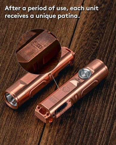 RovyVon A2 G4 USB-C LED Keychain Flashlight, 650 High Lumen Super Bright with EDC Pocket-Sized,Momentary On,Lock Mode,Type-C Rechargeable,Stainless Steel, Gift for Camping Emergency in Saudi Arabia