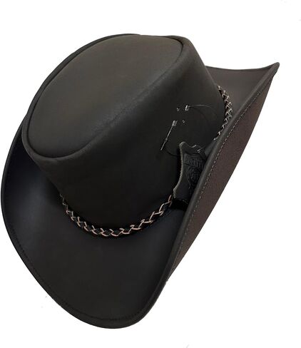 Leather Cowboy hat for Men & Women Durable Handcrafted Lightweight Shapeable Classic Western Hats for Men in Saudi Arabia