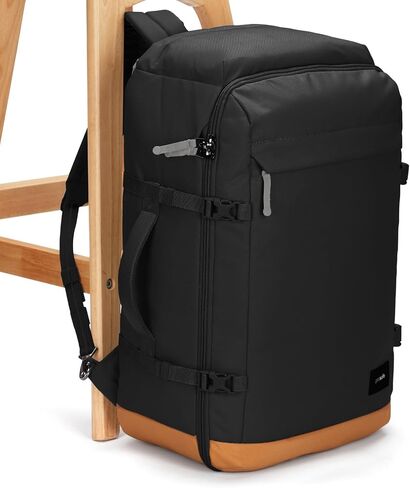 Pacsafe GO Anti Theft 44L Carry-on Backpack, Jet Black in Saudi Arabia