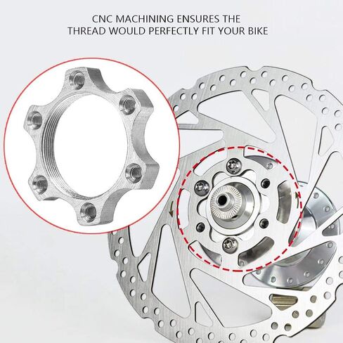 Bike Hub Adapter Disc Brake Center Lock Adapter Disc Brake Rotor Adapter for 6 Bolt Rotors Mountain Bike Road Bike in Saudi Arabia
