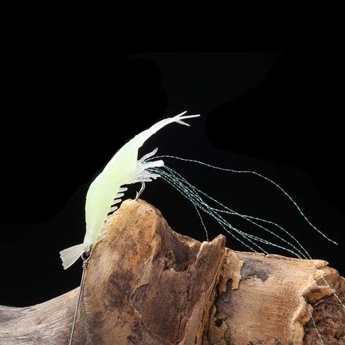 Artificial Luminous Shrimp Fishing Lure with Sharp Hook/Soft Silicon Lure/Sharp Shrimp Tackle Hook.（4-6pcs/lot 9cm 6g） WILLBUR in Saudi Arabia