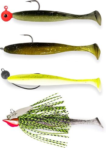 10 عبوات من طُعم الصيد الناعم، 55 مم 70 مم 100 مم Wobblers Bass Mandarin Fish Fishing Luggage Soft Luggers طعوم صناعية مزدوجة اللون من السيليكون in Saudi Arabia
