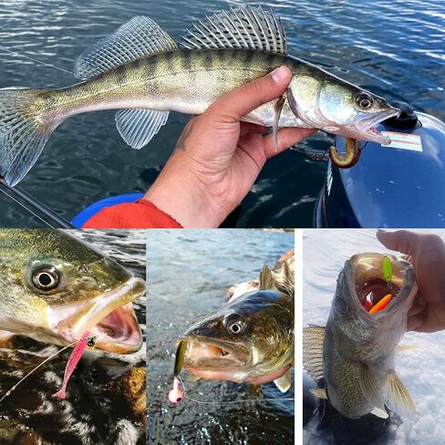 10 عبوات من طُعم الصيد الناعم، 55 مم 70 مم 100 مم Wobblers Bass Mandarin Fish Fishing Luggage Soft Luggers طعوم صناعية مزدوجة اللون من السيليكون in Saudi Arabia