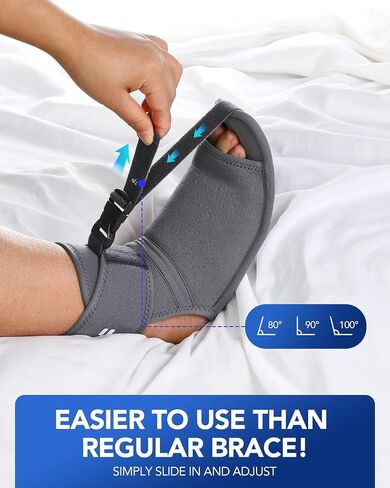 Plantar Fasciitis Night Splint for Plantar Fasciitis Relief, Plantar Fasciitis Brace for Sleeping, Foot Brace for Plantar Fasciitis, Plantar Fasciitis Stretcher, Achilles Stretcher, 1 Unit in Saudi Arabia
