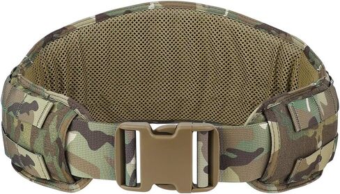 حزام KRYDEX التكتيكي Molle Modular حزام منخفض المستوى مبطن حزام دورية مع بطانة شبكية حزام المعركة in Kuwait