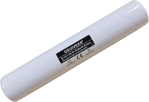 Ni-CD 1/2D 6V 2500mAh استبدال بطارية مصباح يدوي متوافق مع Streamlight 20170,26010,26060,26120,SL20/SL20S Maglight N38AF001A 20170 20X1701 (1 حزمة) in Kuwait