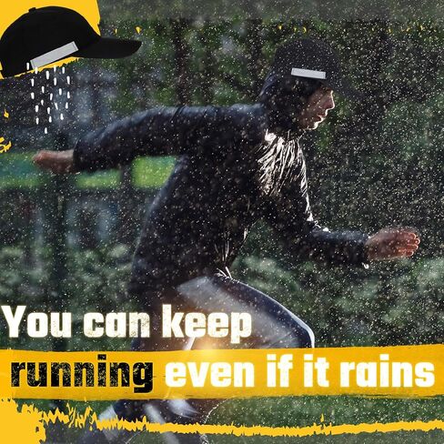 2 قطعة قبعة بيسبول عاكسة للماء للجري للنساء والرجال قبعات المطر عالية الوضوح باللون الأسود والبحري قبعة المشي لمسافات طويلة قابلة للتعديل للأنشطة الصيفية الخارجية in Kuwait