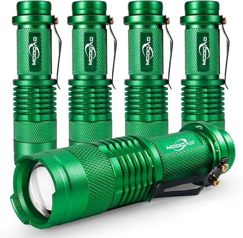MODOAO Mini LED Flashlight 3 modes Ultra-Bright Light 300 Lumens Handheld Flashlights Small for Kids Child Camping Cycling Hiking Emergency Torch Light 5pack (Black) in Saudi Arabia