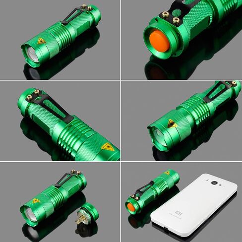 MODOAO Mini LED Flashlight 3 modes Ultra-Bright Light 300 Lumens Handheld Flashlights Small for Kids Child Camping Cycling Hiking Emergency Torch Light 5pack (Black) in Saudi Arabia
