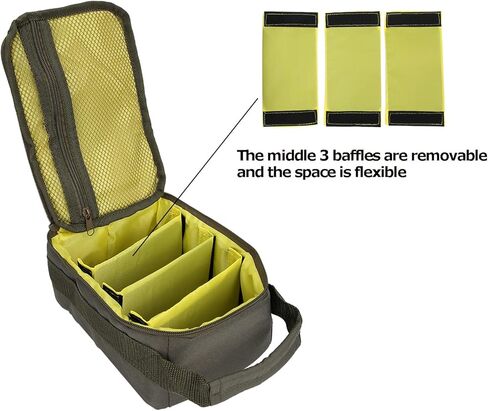 SOONHUA حقيبة صيد مقاومة للماء، حقيبة محمولة لقضيب حامل البكرة، حقيبة تخزين لأدوات الصيد، حقيبة تخزين بكرة معدات صيد الذبابة، حقيبة منظم لصيد الأسماك in Kuwait