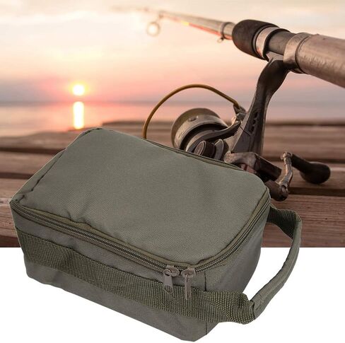 SOONHUA حقيبة صيد مقاومة للماء، حقيبة محمولة لقضيب حامل البكرة، حقيبة تخزين لأدوات الصيد، حقيبة تخزين بكرة معدات صيد الذبابة، حقيبة منظم لصيد الأسماك in Kuwait