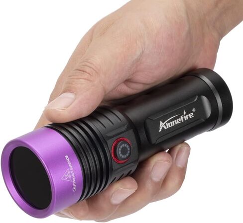 ALONEFIRE SV53 15 وات 365 نانومتر مصباح يدوي للأشعة فوق البنفسجية USB قابل لإعادة الشحن بالأشعة فوق البنفسجية للكشف عن بول الحيوانات الأليفة بالضوء الأسود لعلاج الراتنج وصيد الأسماك والعقرب والغراء الجاف والمعادن مع نظارات واقية للأشعة فوق البنفسجية، وشمل in Kuwait
