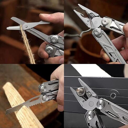 Multitool Pliers, 18-in-1 Portable Multi Tool with Pliers and Wire Cutter Stainless Steel Foldable Multitools for Survival,Camping,Exploring with Black sheath in Saudi Arabia