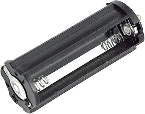 3 x 1.5V AAA Cylindrical Battery Protective Cove Bracket for Flashlight Torch, Pack of 2, Black (Pointed Cylindrical Black) in Saudi Arabia
