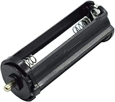 3 x 1.5V AAA Cylindrical Battery Protective Cove Bracket for Flashlight Torch, Pack of 2, Black (Pointed Cylindrical Black) in Saudi Arabia