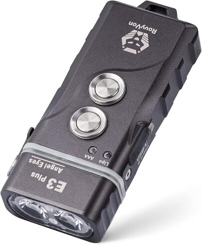 RovyVon E3 Keychain Flashlight-700 Lumen Dual Power Rechargeable with Lockout Mode, Waterproof for Everyday Carry, Camping, Hiking, Emergency in Saudi Arabia