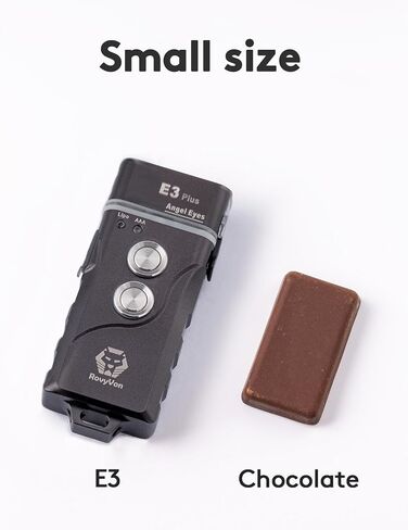 RovyVon E3 Keychain Flashlight-700 Lumen Dual Power Rechargeable with Lockout Mode, Waterproof for Everyday Carry, Camping, Hiking, Emergency in Saudi Arabia