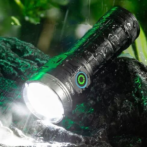 XC04 Flashlights High Lumens Rechargeable Max 4000 Lumens,High Powered Flashlight with 8*LED 6000K，5 Light Modes,Super Bright Flash Light for Hiking,Camping. in Kuwait