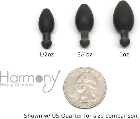 Harmony Fishing - Tungsten Skirted Punch Weight/Slither Rig MSS Kit [Pack of 2] (Modular Skirt System) in Saudi Arabia