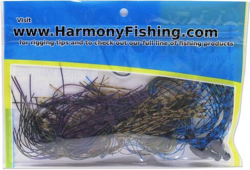 Harmony Fishing - Tungsten Skirted Punch Weight/Slither Rig MSS Kit [Pack of 2] (Modular Skirt System) in Saudi Arabia