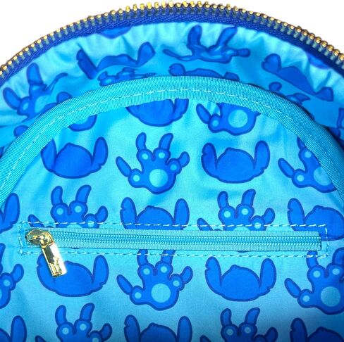 حقيبة ظهر صغيرة من Loungefly Disney Lilo & Stitch Team Stitch Jersey، باللون الأزرق in Saudi Arabia