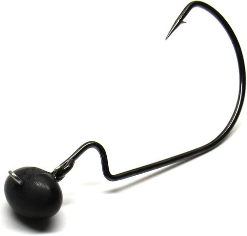 Harmony Fishing - Tungsten Swing Football Jigs [Pack of 3 w/ 10 Bait Pegs] (swinging football/rugby jigs with hooks for bass fishing) in Saudi Arabia