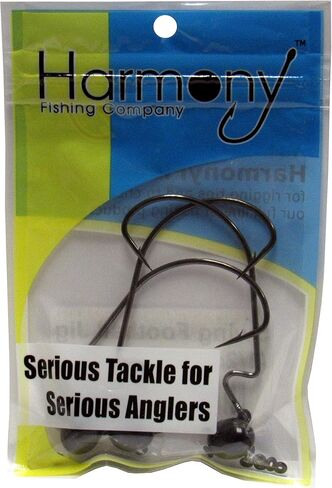 Harmony Fishing - Tungsten Swing Football Jigs [Pack of 3 w/ 10 Bait Pegs] (swinging football/rugby jigs with hooks for bass fishing) in Saudi Arabia