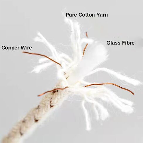 50 قطعة من فتيل الألياف الزجاجية ومادة القطن ملحقات ولاعة البنزين الكيروسين (الفتيل العالمي)، كاكي فاتح in Kuwait