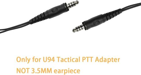 Acoustic Tube Earpiece with Boom Mic Walkie Talkie Headset for U94 Tactical PTT Adapter in Kuwait