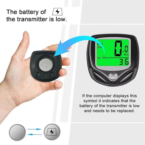 عداد السرعة وعداد المسافات اللاسلكي لجهاز كمبيوتر الدراجة الهوائية مع شاشة LCD ووظائف متعددة in Kuwait
