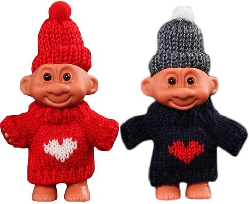 2 Pack Mini Troll Dolls Lighter Pouches, Silicone Lighter Sleeves, Creative Lighter Case Cover Holder for 3.2in Regular Lighter in Saudi Arabia