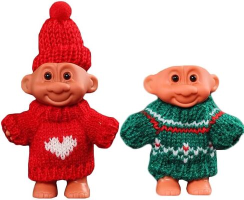 2 Pack Mini Troll Dolls Lighter Pouches, Silicone Lighter Sleeves, Creative Lighter Case Cover Holder for 3.2in Regular Lighter in Saudi Arabia