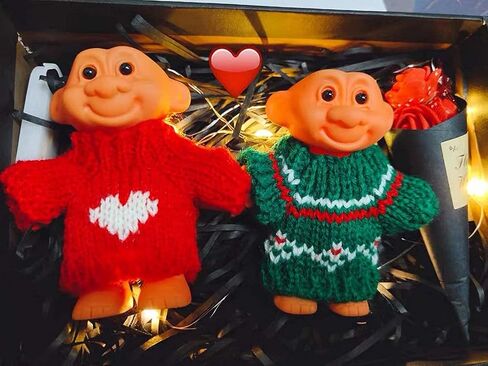 2 Pack Mini Troll Dolls Lighter Pouches, Silicone Lighter Sleeves, Creative Lighter Case Cover Holder for 3.2in Regular Lighter in Saudi Arabia