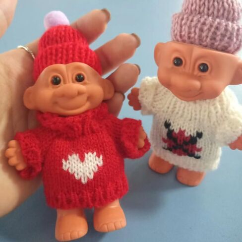 2 Pack Mini Troll Dolls Lighter Pouches, Silicone Lighter Sleeves, Creative Lighter Case Cover Holder for 3.2in Regular Lighter in Saudi Arabia
