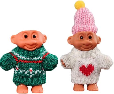 2 Pack Mini Troll Dolls Lighter Pouches, Silicone Lighter Sleeves, Creative Lighter Case Cover Holder for 3.2in Regular Lighter in Saudi Arabia