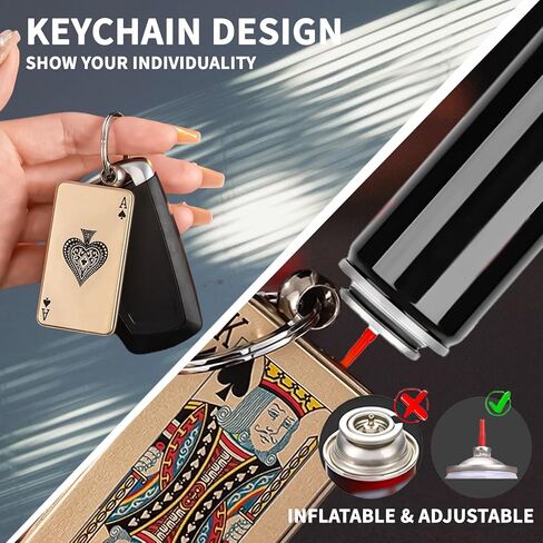 Cool Metal Poker Ace Cards Lighters Refillable, Novelty Vintage Dazzling & Ultra-Cool Lighter, Unique Gifts for Men Gifts Candles BBQ Camping (No Butane Fuel) (08#) in Saudi Arabia