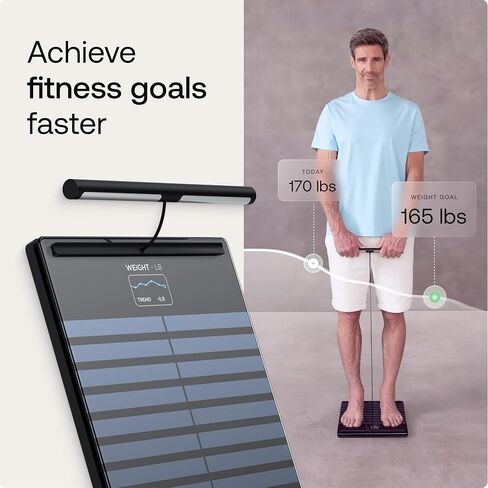ويذينغز Body Comp - مقياس لوزن الجسم وتحليل كامل للجسم، واي فاي وبلوتوث، مقياس وزن الطفل، مقياس رقمي، الدهون الحشوية الدقيقة، صحة القلب، موازين متوافقة مع Apple، FSA/HSA in Kuwait